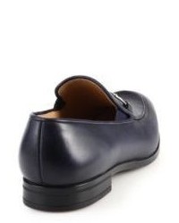 Bally Labens Double Gore Leather Bit Loafers