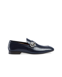 Gucci Leather Loafer With Gg