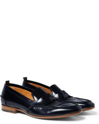 Alexander McQueen Leather Penny Loafers