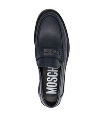 Moschino Logo Plaque Detail Loafers
