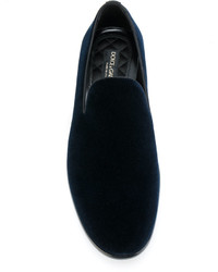 Dolce & Gabbana Milan Velvet Slippers