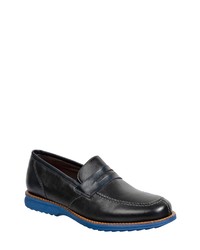 Sandro Moscoloni Moc Toe Penny Loafer In Navy At Nordstrom