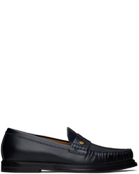 Dunhill Navy Rivet Loafers
