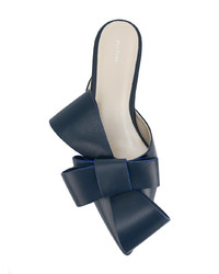 DELPOZO Pointed Toe Bow Slippers
