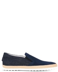 Tod's Contrast Panel Loafers