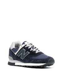 New Balance 576 Logo Patch Leather Sneakers
