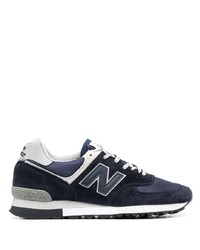 New Balance 576 Logo Patch Leather Sneakers