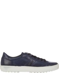 Tod's Bi Color Leather Sneakers Blue