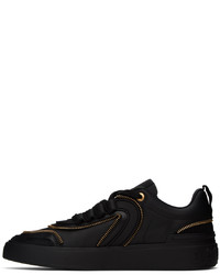 Balmain Black B Skate Zip Sneakers