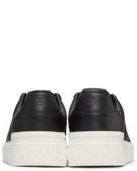Balmain Black Off White B Court Sneakers