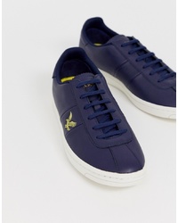 Lyle & Scott Campbell Leather Lace Up Trainers