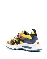 DSQUARED2 Color Block Low Top Sneakers