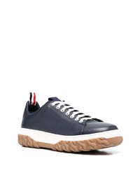 Thom Browne Court Sneaker W Cable Knit Sole In Vitello Calf Leather