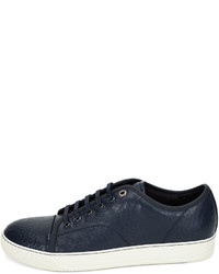 Lanvin Cracked Patent Leather Low Top Sneaker