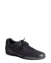 Tod's Dark Navy Leather T Project Lace Up Sneakers