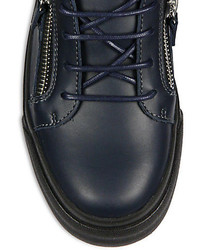Giuseppe Zanotti Double Zip Leather Sneakers
