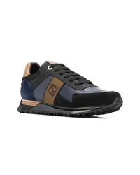 Fendi Ff Logo Lace Up Sneakers