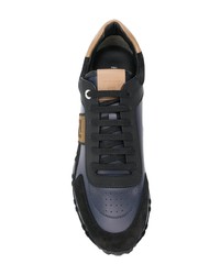 Fendi Ff Logo Lace Up Sneakers