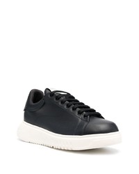 Emporio Armani Lace Up Leather Sneakers