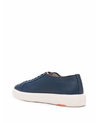 Santoni Leather Lo Top Sneakers