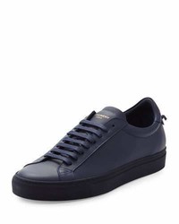 Givenchy Leather Low Top Sneaker Navy