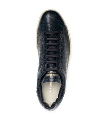 Tom Ford Logo Croc Effect Sneakers