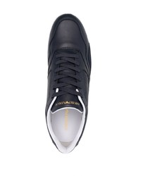 Emporio Armani Logo Embossed Lace Up Sneakers