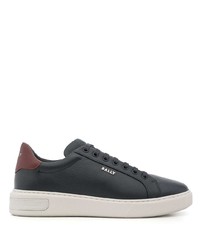 Bally Logo Plaque Leather Sneakers