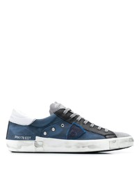 Philippe Model Paris Low Top Denim Sneakers