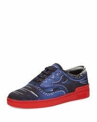 Moschino Low Top Sneaker With Trompe Loeil Effect