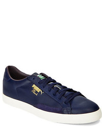 Puma Match Vulc Leather Lace Up Sneakers