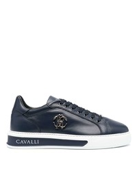 Roberto Cavalli Monogram Plaque Low Top Sneakers