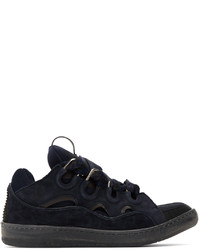 Lanvin Navy Curb Sneakers