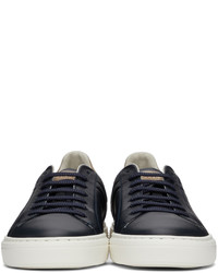 Brunello Cucinelli Navy Leather Airsole Sneakers