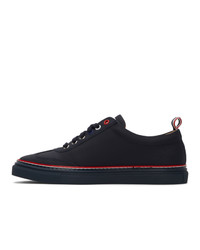 Thom Browne Navy Leather Cupsole Sneakers