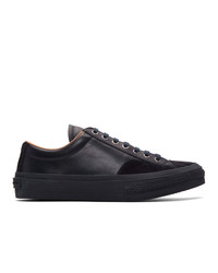 Dries Van Noten Navy Leather Sneakers