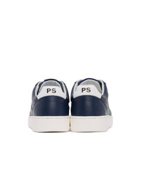 Ps By Paul Smith Navy Striped Saturn Sneakers