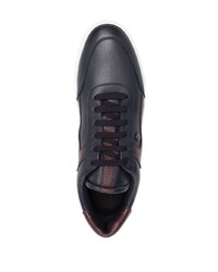 Canali Pebbled Low Top Sneakers