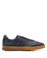 Officine Creative Perforated Detail Lace Up Sneakers