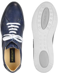 Pakerson Signature Blue Leather Sneaker Shoes
