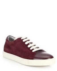 Brunello Cucinelli Suede Leather Low Top Sneakers