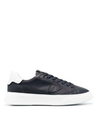 Philippe Model Paris Temple Two Tone Leather Sneakers