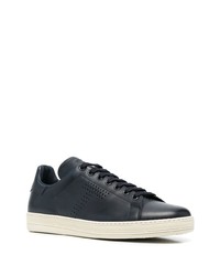 Tom Ford Warwick Leather Low Top Trainers