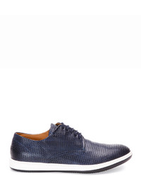 Giorgio Armani Woven Leather Sneaker Blue