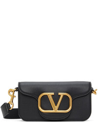 Valentino Garavani Black Mini Loc Messenger Bag