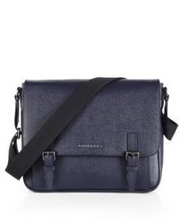 Burberry Grained Leather Messenger Bag