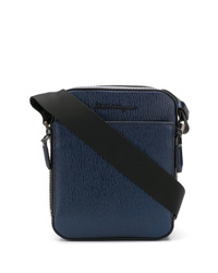 Salvatore Ferragamo Textured Leather Messenger Bag