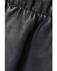 Vince Two Tone Leather Mini Skirt