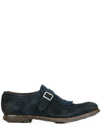 Church's Distressed Brogue Detail Monk Shoes