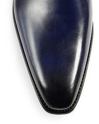 Sutor Mantellassi Single Monk Strap Leather Derby Shoes